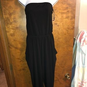Black plus size romper
